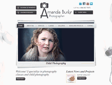 Tablet Screenshot of amandaburkephotography.com